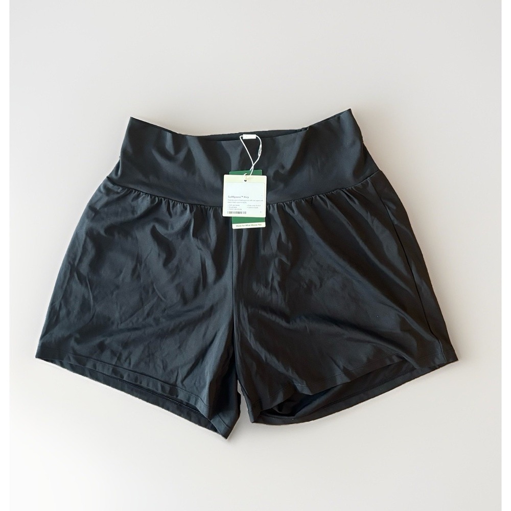 Halara SoftlyZero High Waisted 2-in-1 Black Shorts Women's XL Minimalist Gym NWT
